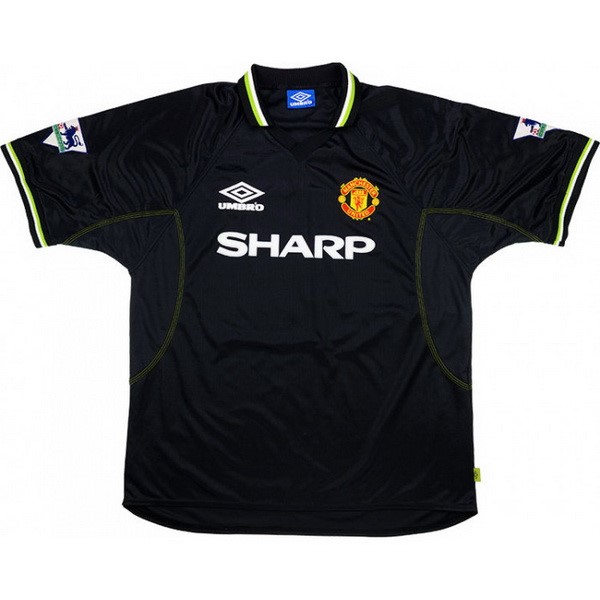 Camiseta Manchester United Tercera equipo Retro 1998 1999 Negro